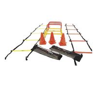 Precision Junior Football Athletics Speed & Agility Kit - Ladder Hurdle Markers Resistance
