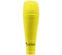 Precision Junior Size 12-6 Pro Footless Sleeve Football Socks - Yellow - Stretch Fit