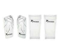 Precision L - Shinguard Sleeves & Shin Pad Insert Set - White - Washable Leg Protection