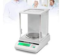 Precision Lab Analytical Balances, 220g Capacity, 0.0001g Accuracy, Digital Electronic Scale with LCD Display, Automatic Calibration, 7 Unit Conversions for Measurement