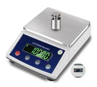 Precision Laboratory Digital Scale, 100g x 0.01g Accuracy, Electronic Lab Balance with RS232 Port, Ideal for Jewelry & Scientific Analysis, 100g/1mg Precision Measurement