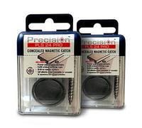 Precision Lock PLS 24 PRO Concealed Magnetic Catch for Light to Heavy Duty Doors with Thickness Greater Than 30 mm (1.18"), Pack of 2