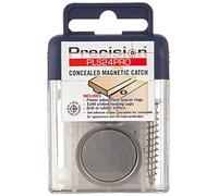 Precision Lock PLS-24 PRO Concealed Magnetic Catch, Silver, Heavy Duty
