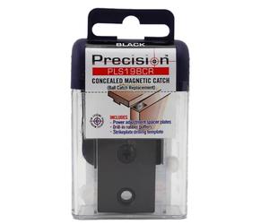 Precision Lock PLS19BCR-BLK Concealed Magnetic Catch - Black