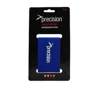 Precision Logo Shin Guard Stays in Blue Precision Blue