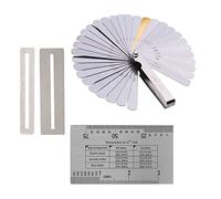 Precision Luthier Multi Tool for Fret Leveling, String Action Gauge Ruler 32 Piece Feeler Gauges Fingerboard Fret Protector Guards