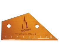 Precision Luthier's Fret Rocker AND String Height Gauge in One Tool - Bright Anodized and Ultra-Flat for Deadly Accurate Results