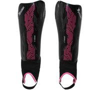 Precision M - Football Shin Pads & Ankle Guards Black/pink High Impact Slip On Leg Cover