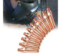 Precision M6 Choose diameters Various Suitable Nozzle Copper Guns MIG Contact Welding Tips 10 Pack bore Anti Clogging Smooth Wire Feeding 7.5 * 45mm Aperture 1.0 mm