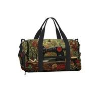 Precision Machinery Gym Bag Water-Repellent Twill Shoe Compartment Black | Tear-Resistant Polyester Gym Duffel With Shoe Compartment And Luggage Sleeve For Travel, Gym, Swim, And Holiday Gifting
