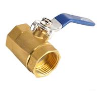 Precision Made Brass Ball Valve with Extended Thread Length and Dual Internal Threading for Stable Installation and Flow Integrity (1 Inch)