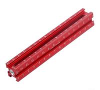 Precision Marking Gauge with Retractable Center Pin Ruler | Magnetic Measuring Tool for Woodworking | Adjustable Layout Gauge for Multi-Superficies Leveling,(B)