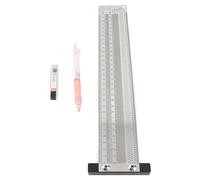 Precision Marking Ruler, Stainless Steel Woodworking Gauge, Anti - Rust Scribing Tool - Durable Construction, Clear Scale Reading, Ideal for Woodworkers and Craftsmen (12 Inch)