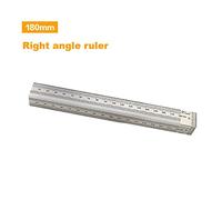Precision Marking T-Rule Stainless Steel T Type Hole Ruler for Woodworking Marking Scribing Line Carpenter Square Measuring Tool Woodworking Tools(180mm)