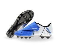 Precision Matrix Velcro Firm Ground Football Boots, Kids Laceless Secure Fit, Comfortable, Durable, Ideal for Junior Footballers