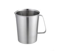 Precision Measuring Jug 700ml Stainless Steel with Clear Markings for Flour Sugar Milk Professional Baking Utensil Silver(1000ML)