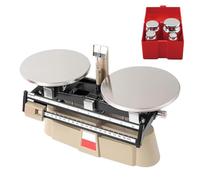 Precision Mechanical Scales - High Accuracy Lab Analytical Weight Set with Zero Adjustment Knob, Double Pan Mechanical Balance & 4 Weights for Scientific Research