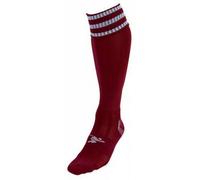 Precision Men's 3 Stripe Pro Football Socks in Maroon | Size: 3-6 Precision Maroon 3-6