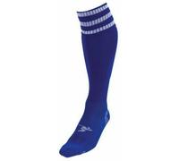 Precision Men's 3 Stripe Pro Football Socks in Mid Blue | Size: 3-6 Precision Mid Blue 3-6