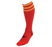 Precision Men's 3 Stripe Pro Football Socks in Red | Size: 7-11 Precision Red 7-11
