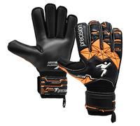 Precision Men's Fusion X Roll Finger Protect Goalkeeper Gloves in Jet Black | Size: 9 Precision Jet Black 9