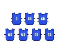 Precision Mesh Netball Training Bib (Pack of 7) in Blue | Size: 15 Years Precision Blue 15 Years
