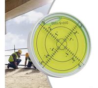 Precision Metal Bubble Level 60x10mm Horizontal Vertical for Spirit Gauge for Carpentry Surveying Engineering Tools Black(D)