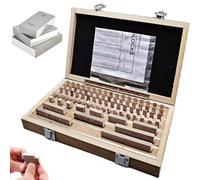 Precision Metric Gauge Block Set, 38-Pcs High Precision Steel Slip Gauges, Grade 0/1 for Caliper & Micrometer Measurement, Inspection Tool 1.005-50mm