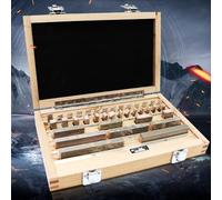Precision Metric Gauge Block Set, 38PCS High-Accuracy Steel Slip Gauge Blocks for Calipers and Micrometers, Ideal for Measurement Calibration