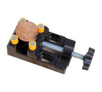 Precision Mini Vice - Drilling Vise for Jewellery Cutting Watches, Multifunctional Flat Clamping Tool, Repair and Sculpture Projects for the Workbench, Walnut Drilling, Jewellery Carving, U