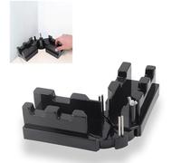 Precision Miter Angles Cutting Tool Bevel and mitre Box Saw Protractor Sawing Mitre 2 in 1 ABS Black High Accuracy Measuring Template Instrument for Home Mitre Accessoires Pour scie d'encadreur