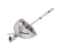 Precision Miter Gauge, Aluminum Table Saw Miter Gauge with 27 Angle Stops & 60 Degree Angled for Maximum Stock Support and a Repetitive Cut Flip Stop, Professional Miter Gauge System for Woodworking