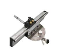 Precision Miter Gauge with Flip Stop and 60° Angle End for Accurate Cuts on Router Table Saws