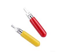 Precision Model Making Tools with Dual Tip - Carbide Style Alloy Scraper for Seam Removal on Miniatures & Resin Figures 4.3cm(Red and Yellow)