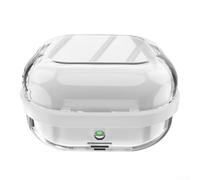 Precision-Molded For TPU Case for Samsung For GALAXY Buds 4 Pro Delivering Consistent Fit and Long-Term Structural Integrity (White+Transparent)