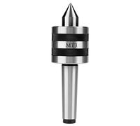 Precision Mt3 Live Center for Medium Load Lathe Turning,52MM | 0.005mm Accuracy & 60° Point,T10 Alloy Steel Rc 60-62,Dust Proof Sealed Revolving Centre for Machinists,17.52cm,660 Lb Cap