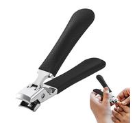 Precision Nail Clippers,Ergonomic Nail Clipper,Anti Splash Nail Clipper with Large Mouth - Multifunctional Nail Clipper, Portable Manicure Tool with Handle for Men, Women