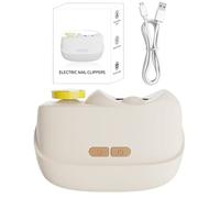 Precision Nail Tool - Electric Clipper Kit for Hygienic Use | Portable Design with Quiet, Fingernail Storage Chamber for Family, Indoor and Personal Grooming 8.8x6.6x3.4cm