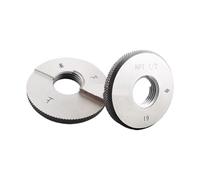 Precision NPT Pipe Thread Gauge - 1pc Thread Ring Gauge for Fine Pitch Testing, Durable Steel Construction(2 1-2-ring)