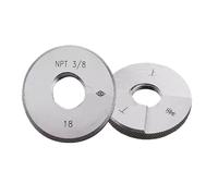 Precision NPT Taper Pipe Thread Gauge - High Hardness External Screw Gage for Accurate Thread Measurement |-1pc(NPT 1-16-27-ring)