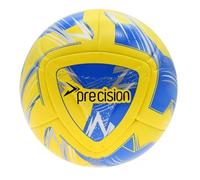 Precision Nueno FIFA Quality Pro Match Football, 8 Panel Hybrid with Anli 1.20 Quick Silver PU, 2024 Professional Highly Durable Ball, Yellow Blue, Size 4