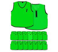 Precision Mesh Training Bibs (1-15) Junior (Green)