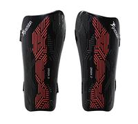 Precision Origin.0 Strap Shin Guards, Black/Red