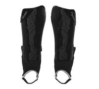 Precision Origin Shin & Ankle Guards Leg Protection Light Weight (Black/Black, Small)