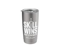 Precision Over Power Fencer Sword Fighting Stainless Steel Insulated Tumbler