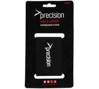 Precision Pair Black Shin Guard Stays - Secure Pads To Leg - Elastic Strap / Band