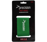Precision Pair Green Shin Guard Stays - Secure Pads To Leg - Elastic Strap / Band