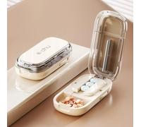 Precision Pill Cutter - Versatile Tablet Cutters for Small & Large UK Pills - Tablets Splitter Ideal for Accurate Quarters & Halves - Secure Blade - Compact Size for Travel - Easy for Arthritis Hands