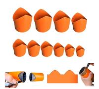 Precision Pipe Saddle Template Cutting Guide Kit for Plumbing Welding HVAC - Accurate Arc Edge Contour Tool with Multiple Size Markings (20-200mm)