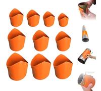 Precision Pipe Saddle Template Cutting Guide, New Plumbing Pipe Saddle Template Kit, Metal Pipes Insulation Cutting Guide for Miter Installation Tools, Accurate Arc Edge Contour Cut Guides